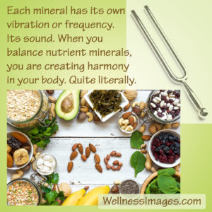 Balancing nutrient minerals creates harmony in your body.